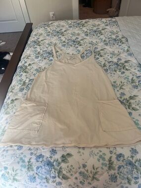 Simply Southern Cream Pocket Tank Romper